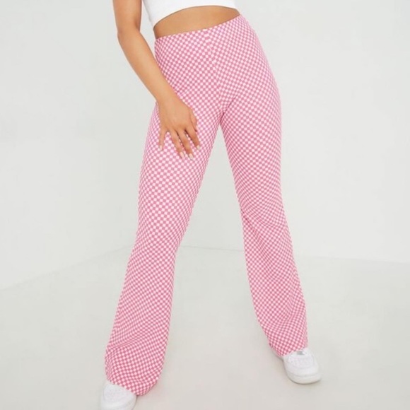 Garage Checkered Flare Pants EUC - Picture 1 of 4